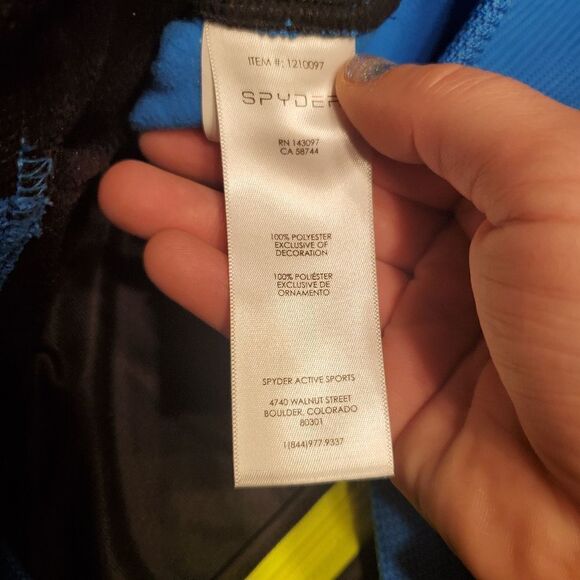 Spyder blue youth  jacket size large (14/16) - Picture 4 of 4